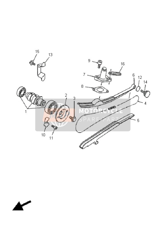 Yamaha YP125R E MAJESTY 2008 Camshaft & Chain for a 2008 Yamaha YP125R E MAJESTY